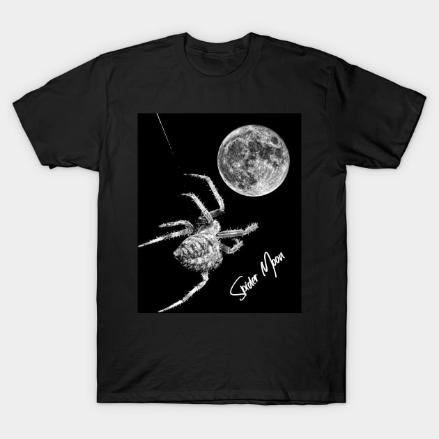 Spider Moon T-Shirt by JohnStanton